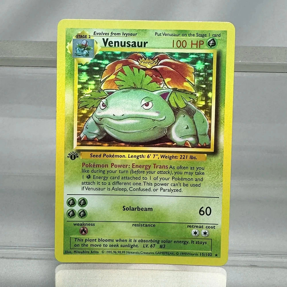 PKM Cards 1st Edition Charizard Blastoise Dragonite 1996 GlowCart
