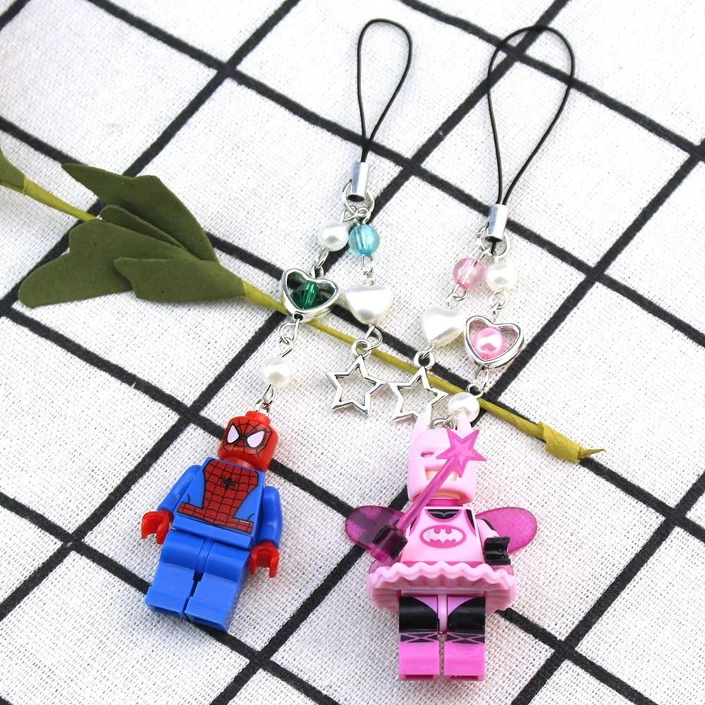 Y2k Handmade Jewelry 3D Fairy Batman Spider-man Figure GlowCart