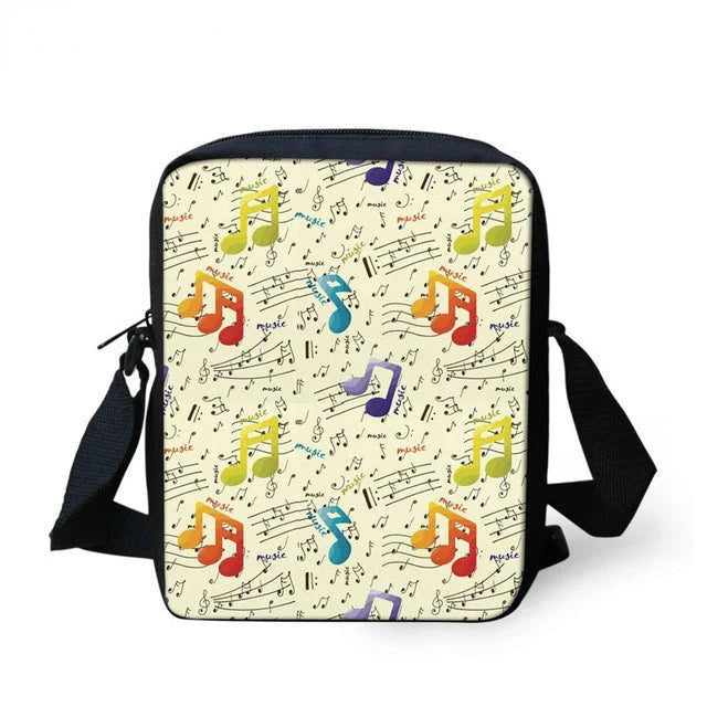 Luxury Piano Keyboard Musical Notes 3D Print 3pcs/Set School GlowCart