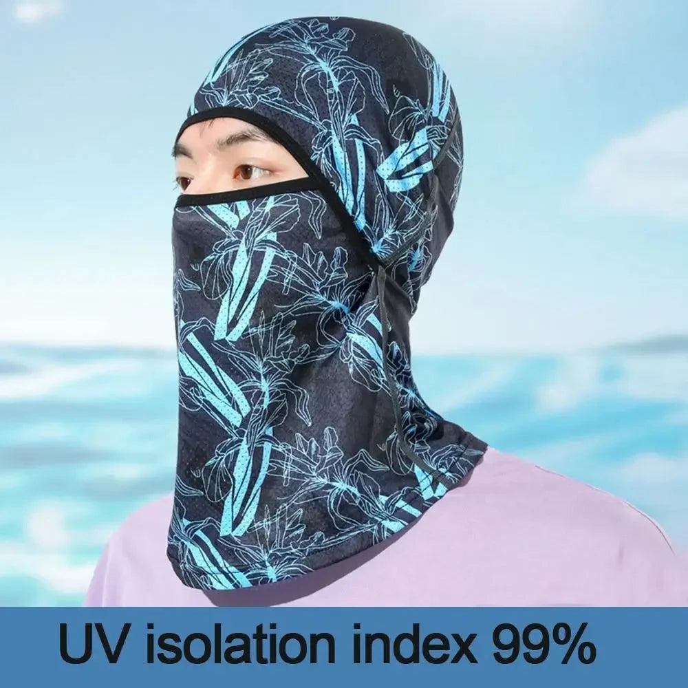Summer Cool Balaclava Ice Silk Cycling Full Face Cap Sun GlowCart