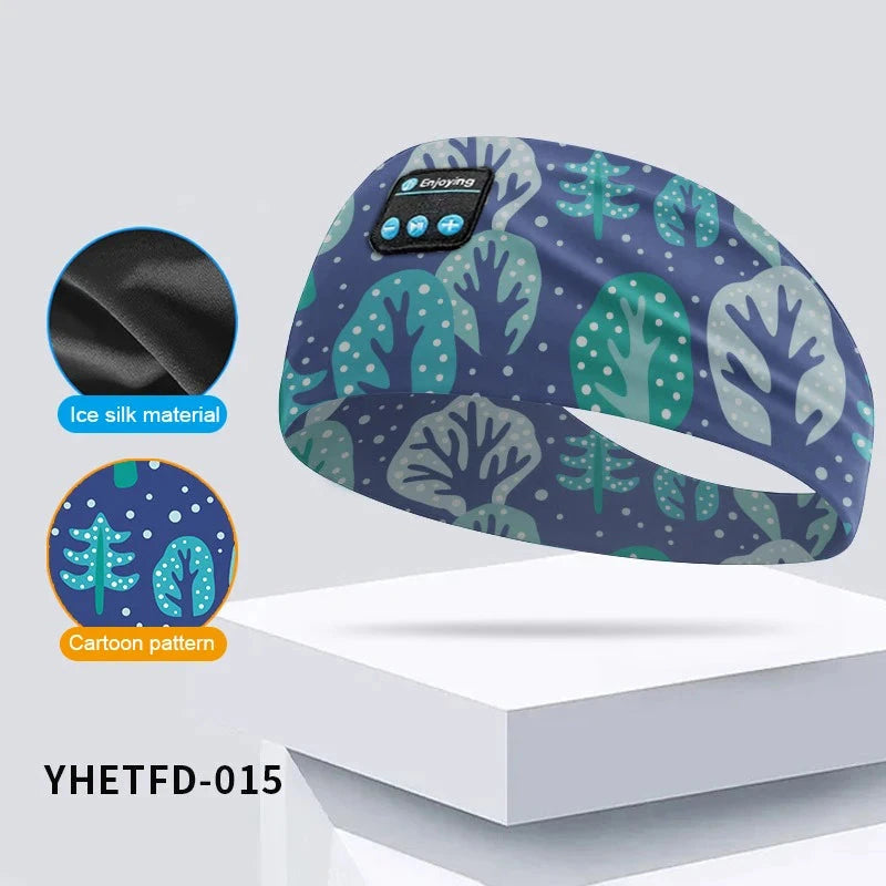 Kids Bluetooth Headphone Music Sport Headband Sleep Mask GlowCart