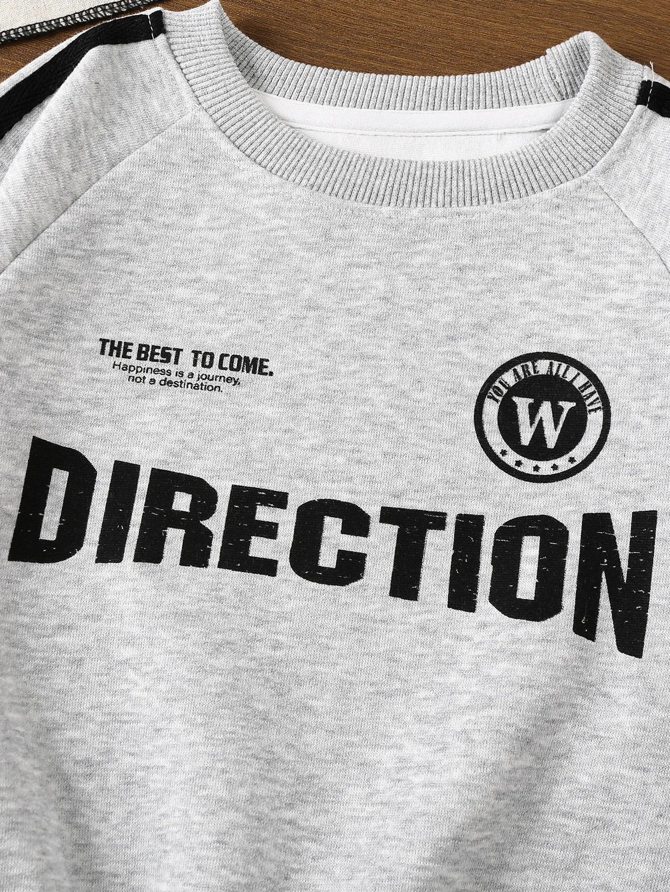 @New Kids Boy Casual Letter Print Sweatshirt Sets for Children fashionable  Baby Girl Clothes Tracksuit Soft Long Sleeve Top and GlowCart