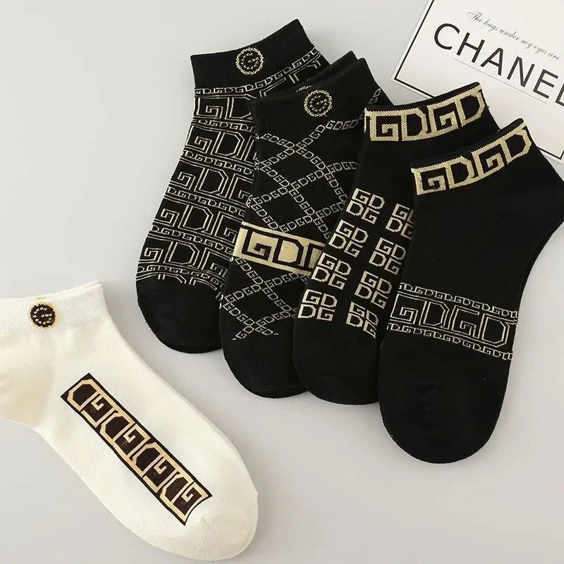 5/10 pcs Men's Thin Breathable Low-Cut Socks - Anti-Odor, GlowCart