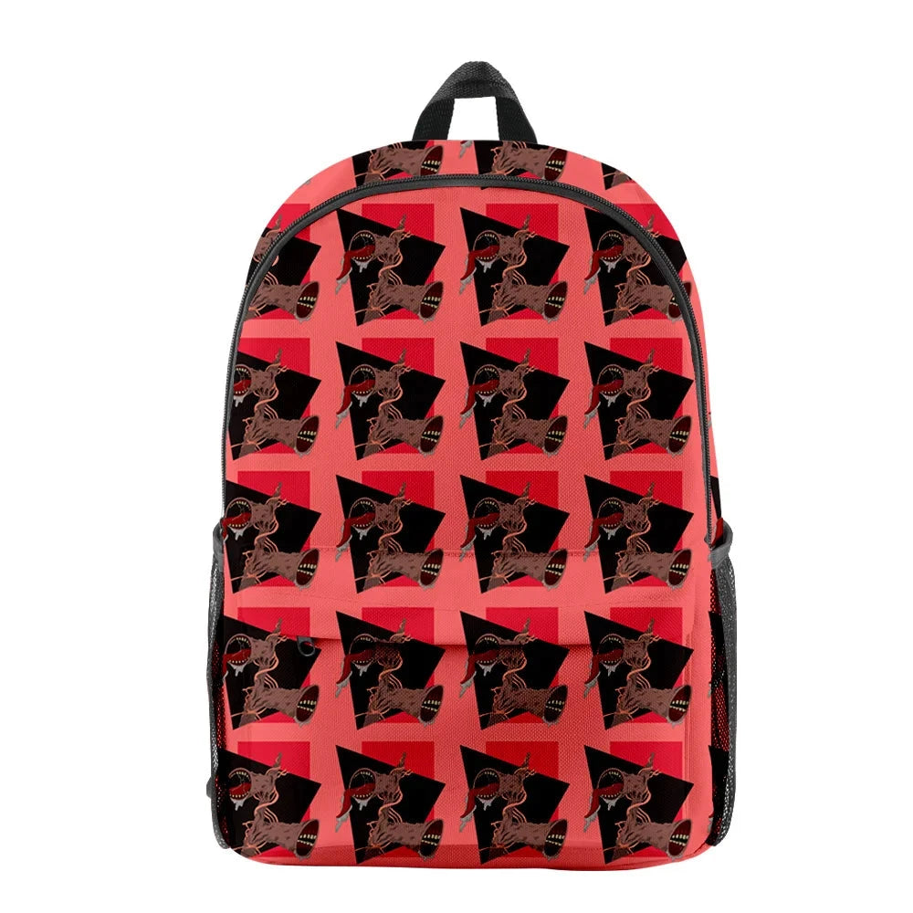 Trendy Youthful Horror Creepypasta Siren Head School Bags GlowCart