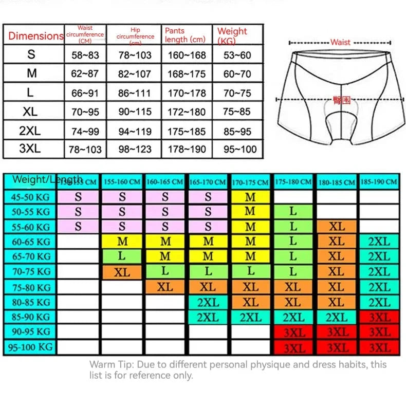 JEPOZRA Breathable Cycling Shorts for Men, 4D Gel Pad, Shockproof Bike Panties, Mountain Bike, Road Bike Underwear GlowCart
