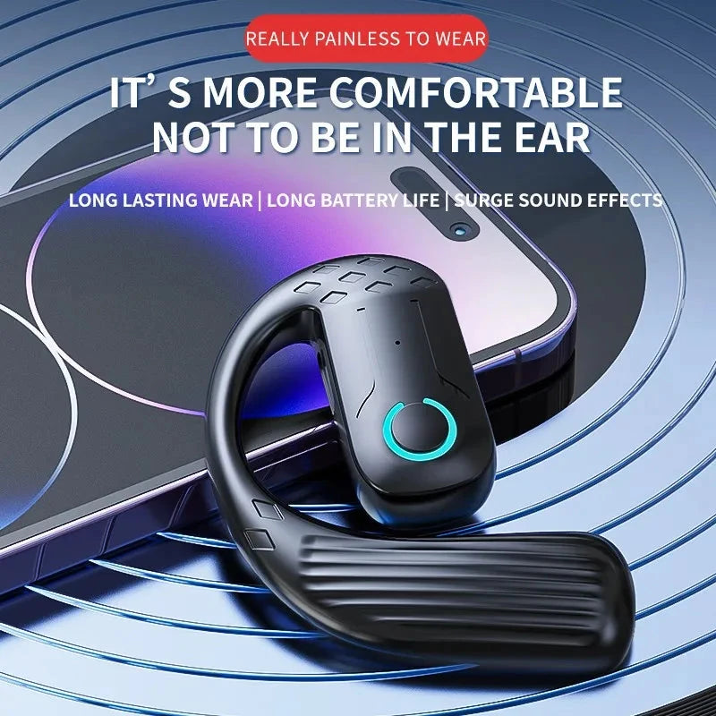 Bluetooth 5.4 Open Wireless Earphone 180° Rotation GlowCart
