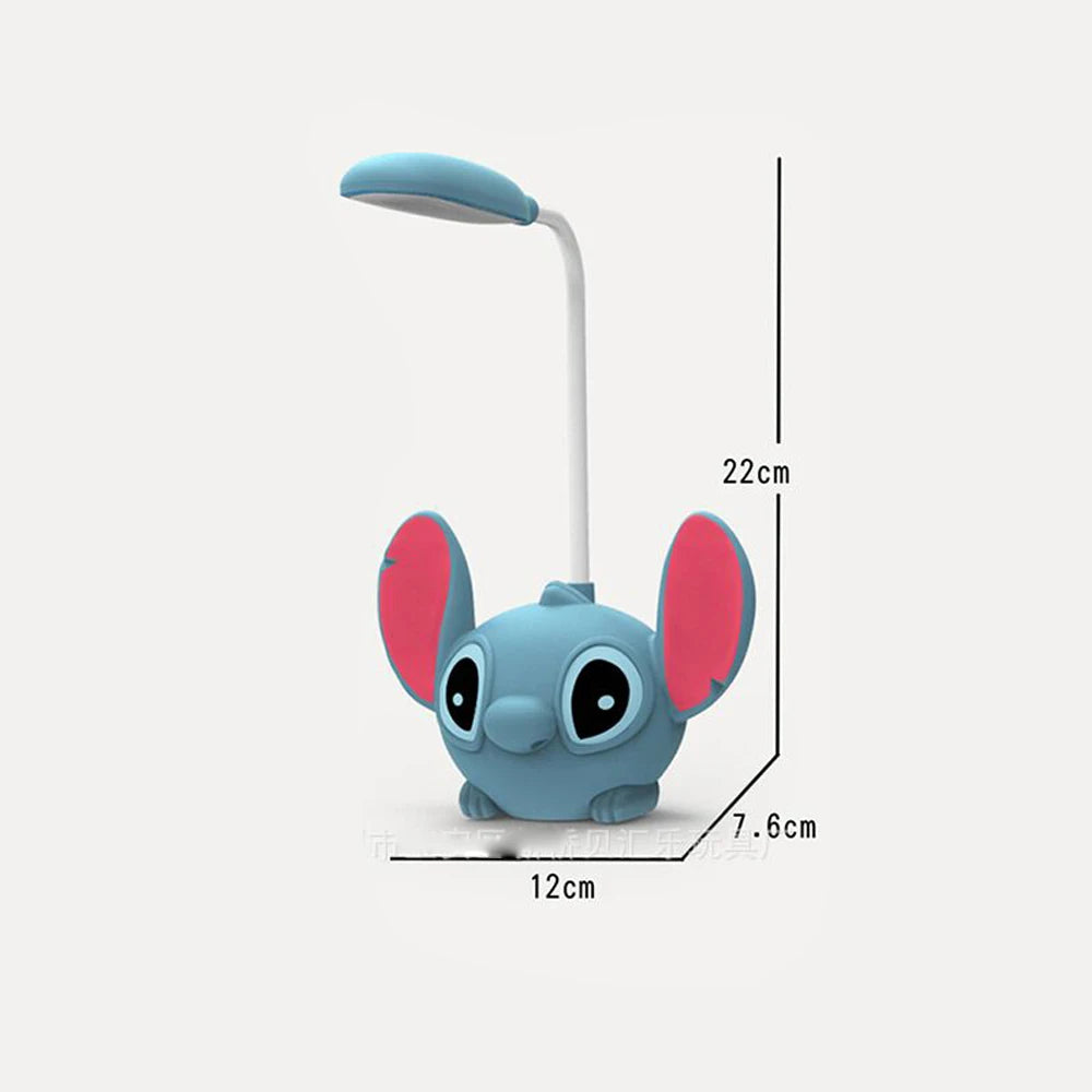 Led Lilo & Stitch Desk Lamp With Pencil Sharpener Foldable