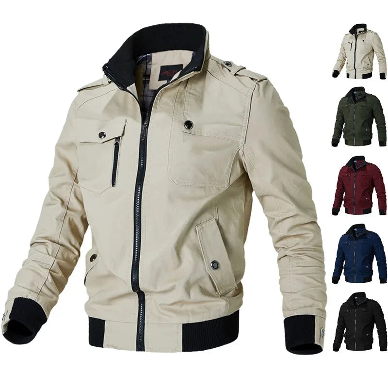 2025 New Spring Autumn Brand Fashion Men's Jacket Casual GlowCart