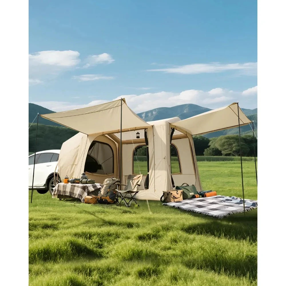 Inflatable SUV Camping Tents: Pop-Up Vehicle Tent GlowCart