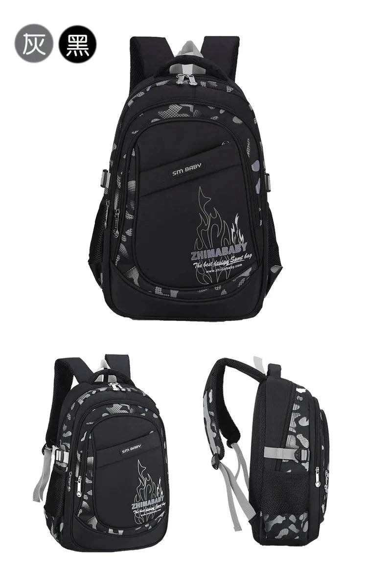 Waterproof Lightweight School Backpack for Kids 6-12 Years Durable Large Capacity Student Bookbag Boys Girls254 GlowCart