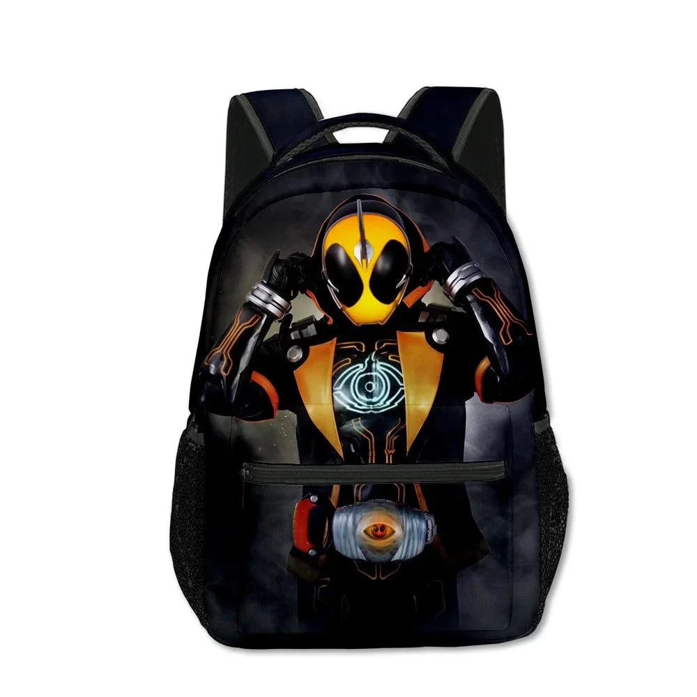 Cartoon Popular Funny Kamen Rider student Bookbag Notebook GlowCart