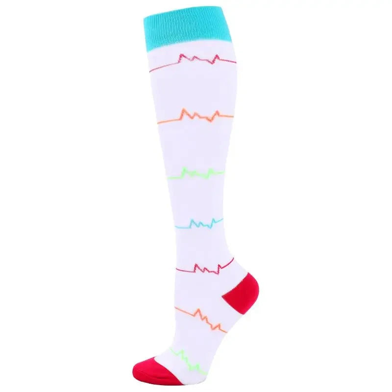 Men Women Compression Socks Varicose Veins Socks 20-30 Mmhg Outdoor Sports Cycling Travel Flight Nurse Running Leg Support Socks GlowCart