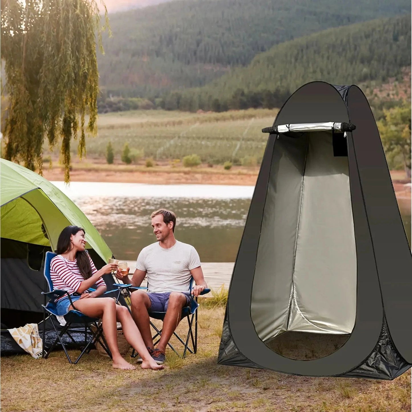 Popup Changing Tent Waterproof Changing Shelter For Camping GlowCart
