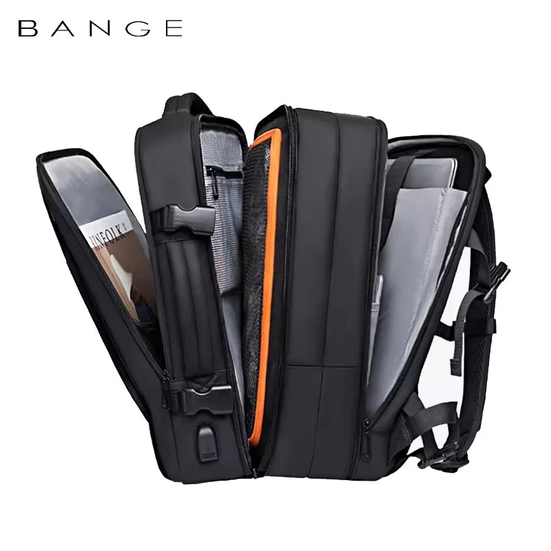 BANGE Expandable Men's Backpack Waterproof 17.3 in Laptop