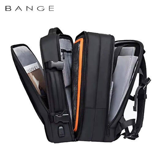 BANGE Expandable Men's Backpack Waterproof 17.3 in Laptop