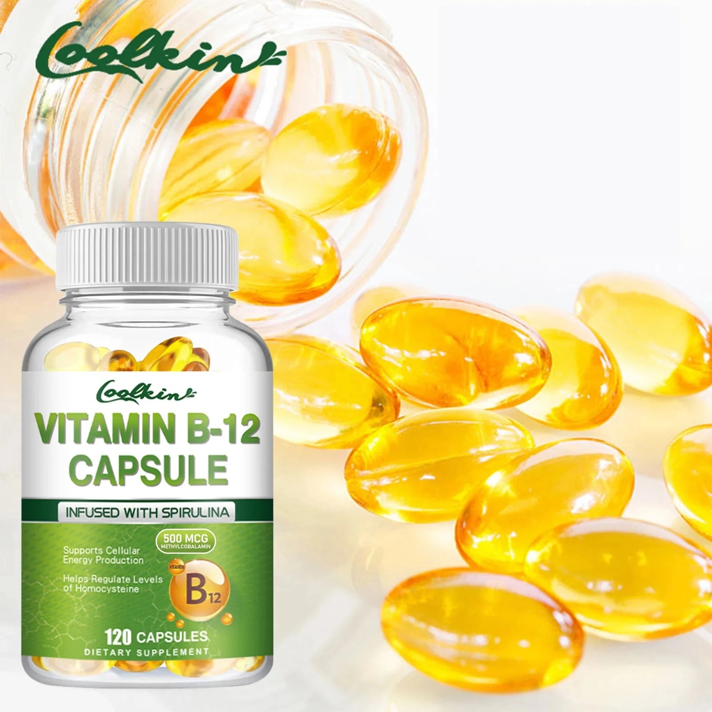 Vitamin B12 - Supports Energy Metabolism and Nervous System, GlowCart