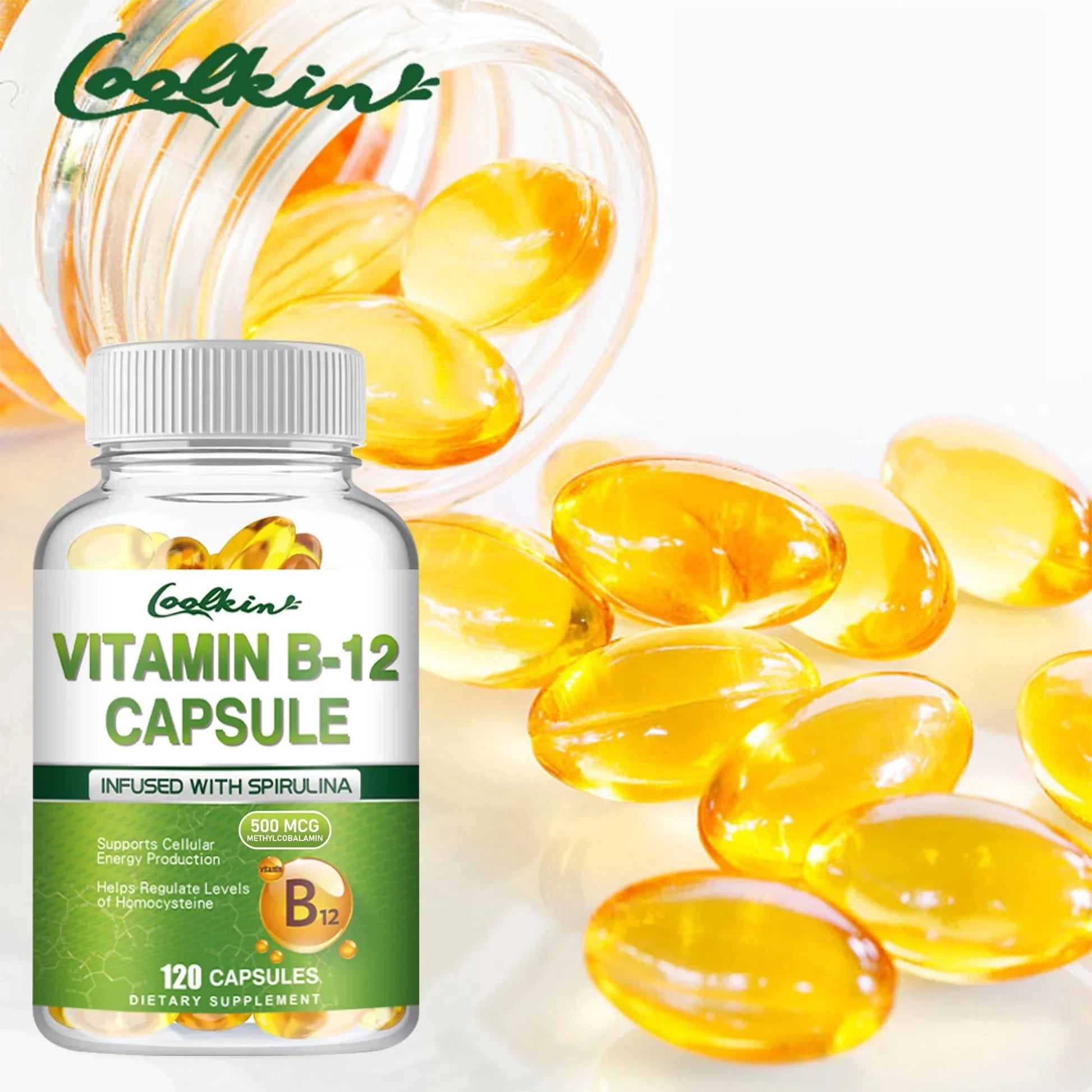 Vitamin B12 - Supports Energy Metabolism and Nervous System, GlowCart