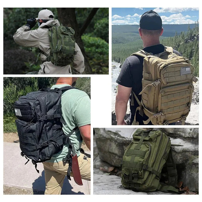 45L/25L /32LTactical Backpack Men's Travel Large Capacity GlowCart