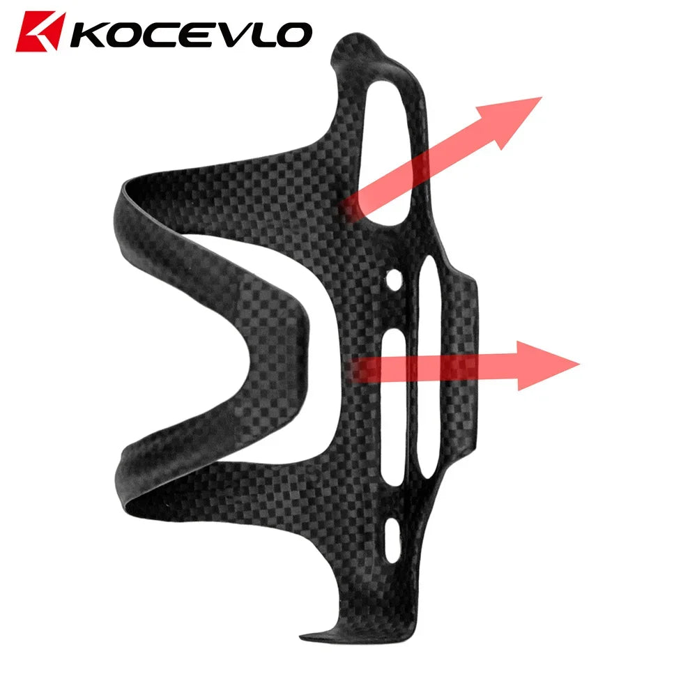 KOCEVLO Bottle Holder Carbon Fibre Bicycle Bottle Cage Side opening Mountain Rode Bike Lightweight Cycling Equipment GlowCart