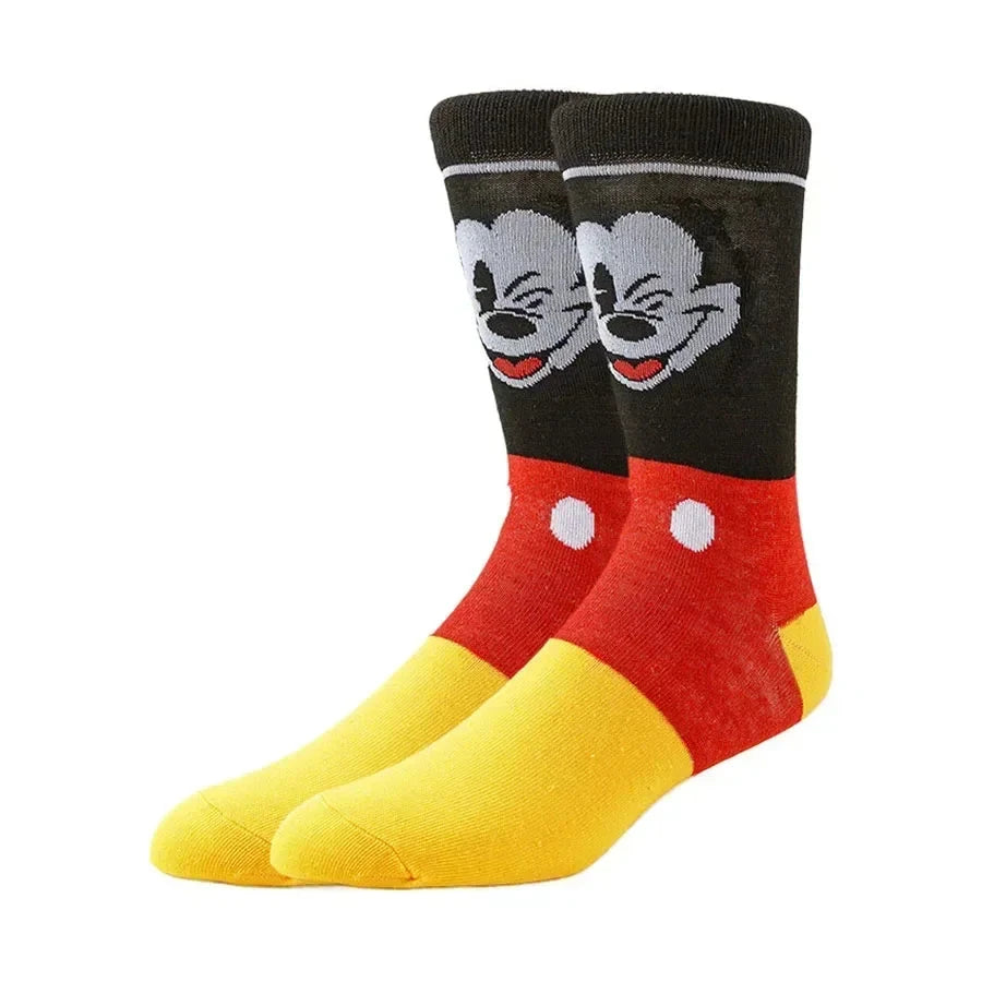 6pairs Random Color Potdemiel Disney Cartoon Anime Socks Hip GlowCart