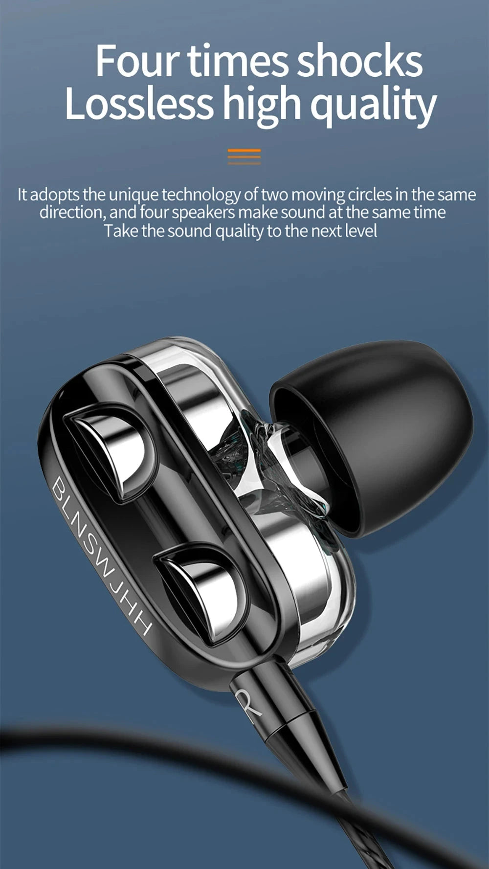 3.5mm Wired Headphones Noise Canceling In-Ear Sports GlowCart