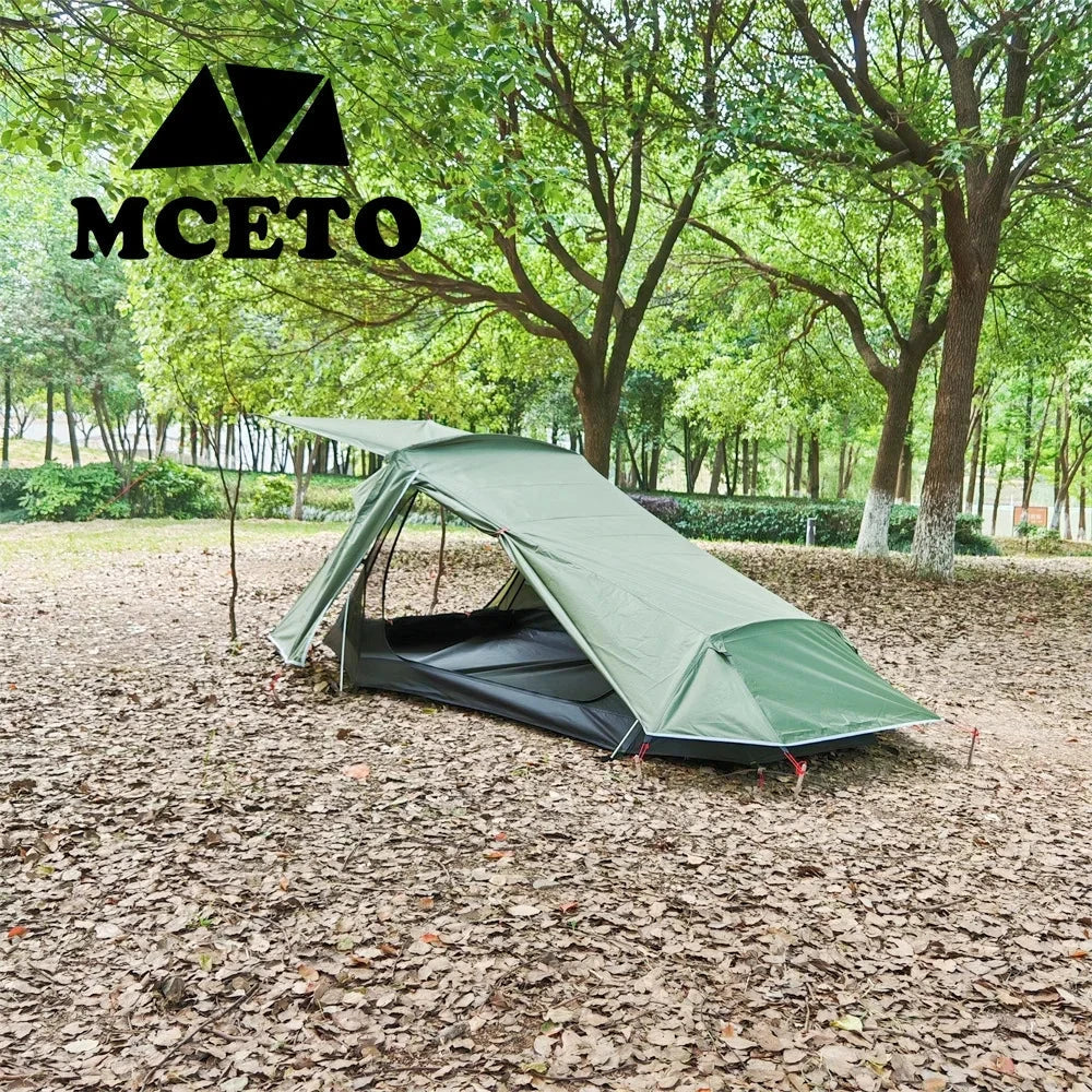 2 People Camping Tent Ultra Light Hiking Backpack Tent Dual GlowCart