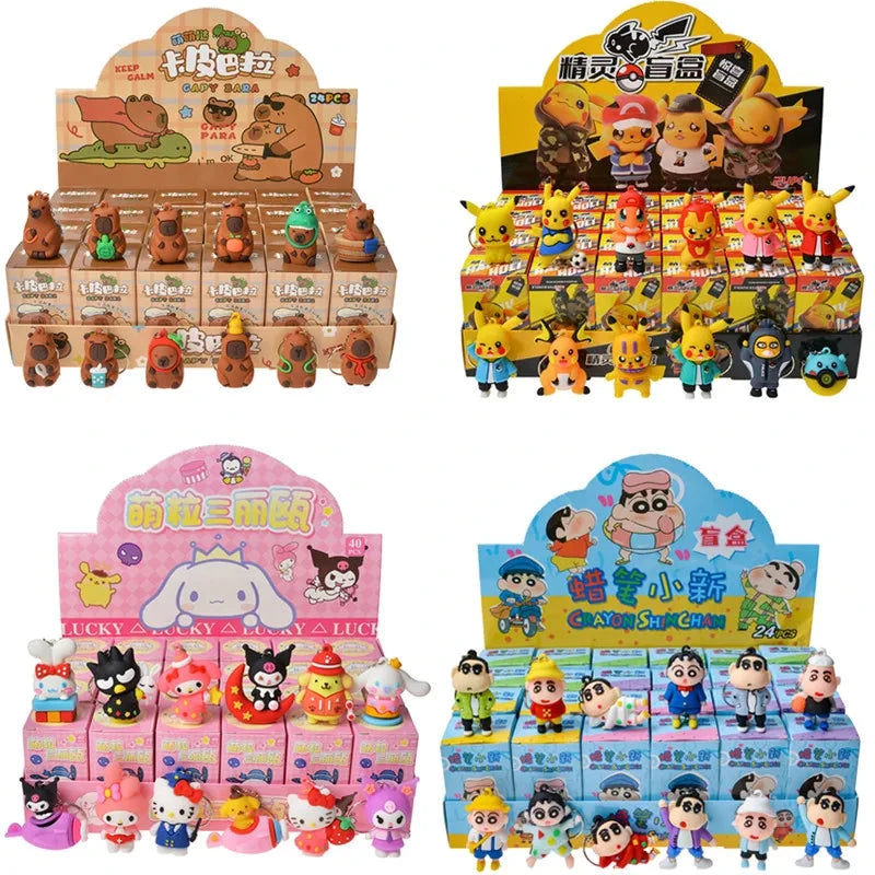 Anime Sanrio Hello Kitty Kuromi Keychain Pendant Figures GlowCart