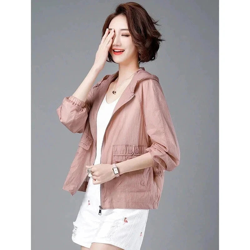 2025 New Summer Jacket Women Hooded Sun Protection Clothing GlowCart