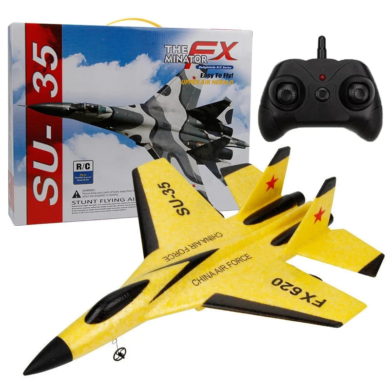 RC Foam Aircraft SU-35 Plane 2.4G Radio Control Glider GlowCart