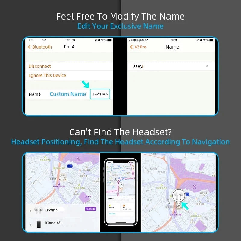 Airs Pro Wireless Headsets Bluetooth Earphones TWS Earbuds GlowCart