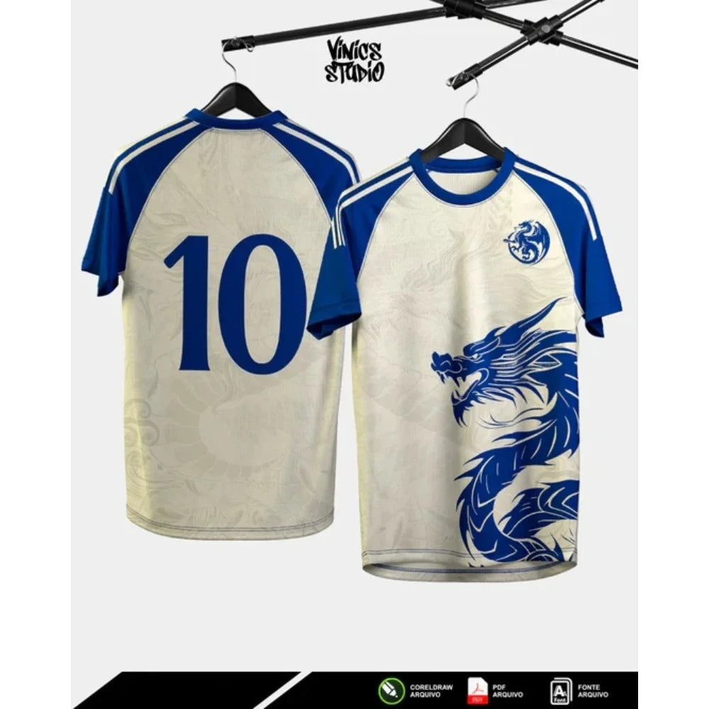 Dragon Jersey - Black with Purple Flames Number 10 Unique Dragon Design Ideal for Football & Art Enthusiasts GlowCart