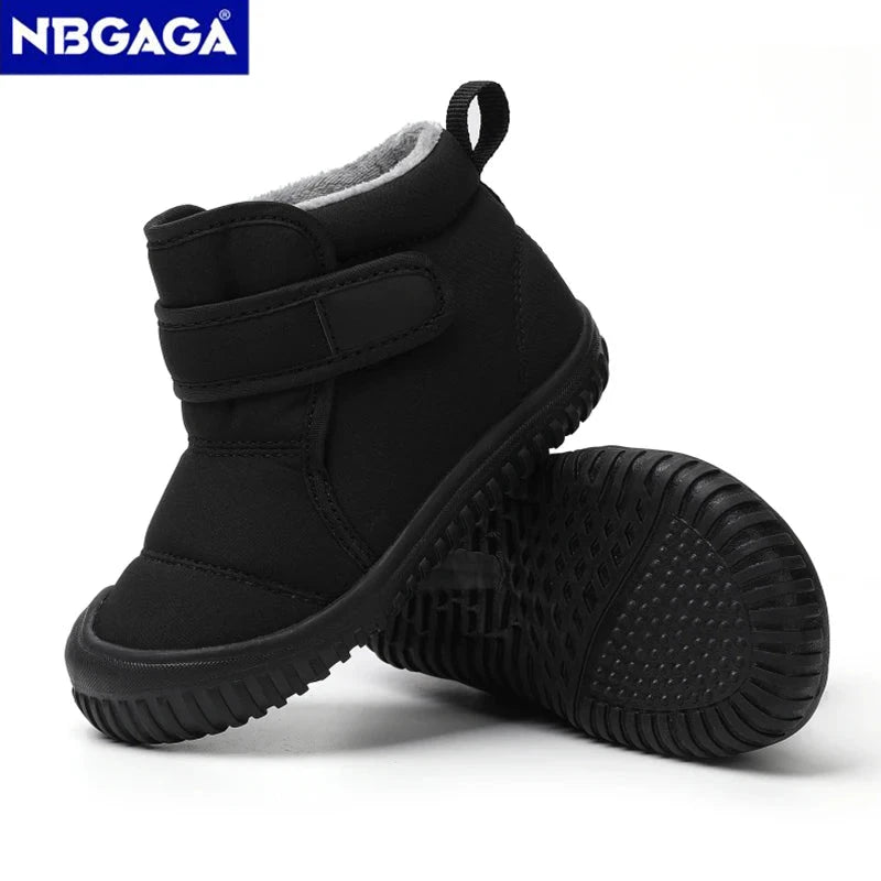 Unisex Kids' Outdoor Anti-slip Winter Snow Boots Warm Plush Toddler Boys Girls Comfortable Walking Shoes Size 19-28 GlowCart