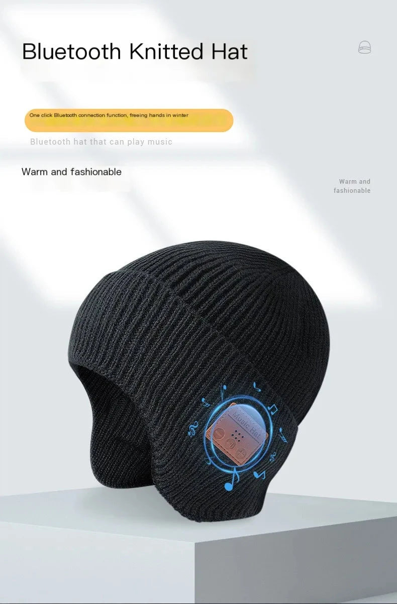 Wireless Bluetooth Earphone Hat Headset Rechargeable With GlowCart