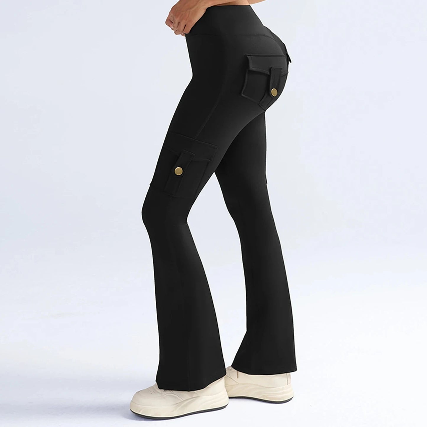 Newest Women Wide Leg High Stretch Yoga Leggings Naked GlowCart