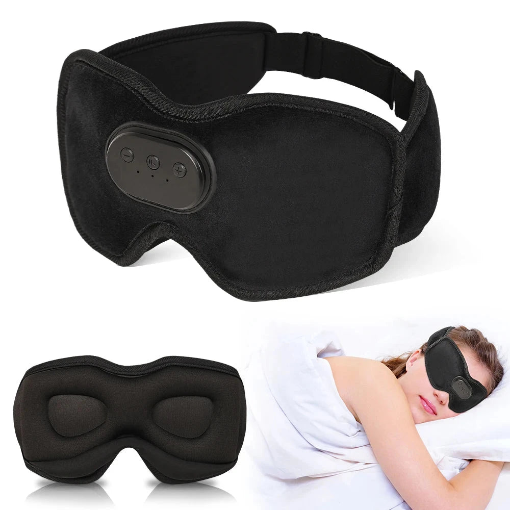 Bluetooth Eyemask, Wireless Bluetooth Headphones Sleep GlowCart
