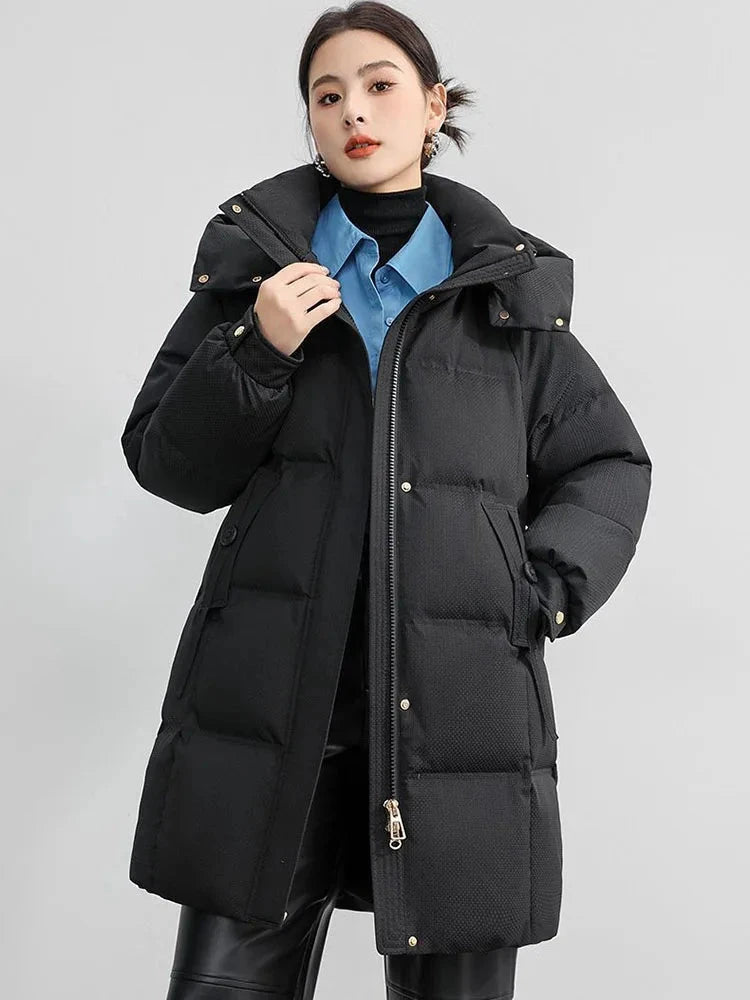 Winter Warm Down Cotton Hooded Abrigos De Plumas Women GlowCart