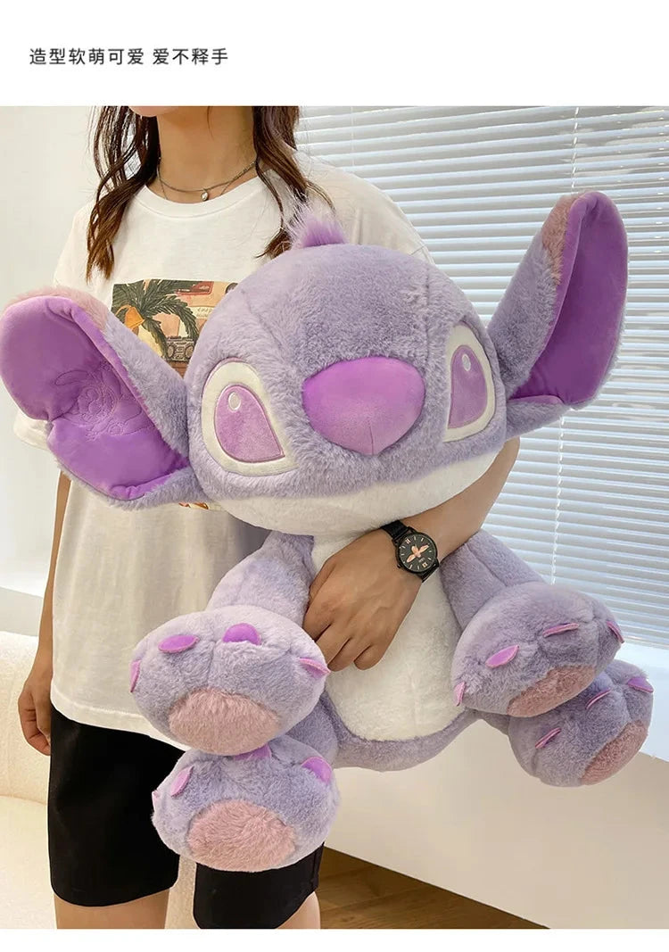 Disney Cartoon Purple Stitch Doll Star Baby Kawaii Plush Toy GlowCart