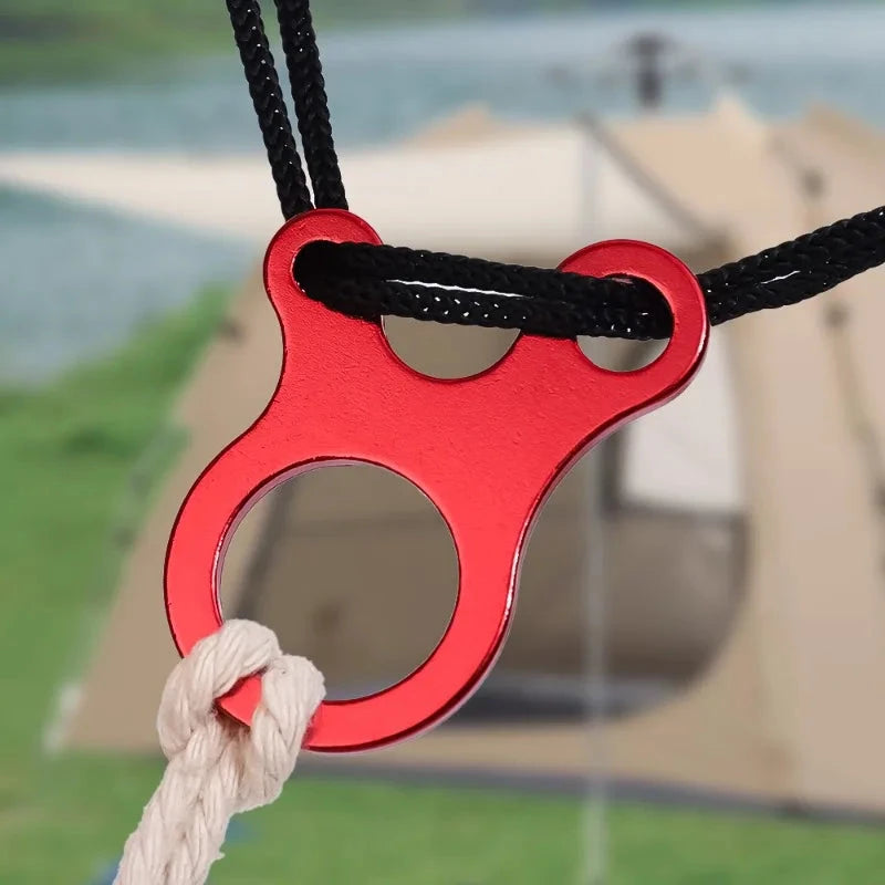 5/10pcs Tent Wind Rope Buckle 3 Hole Outdoor Camping GlowCart