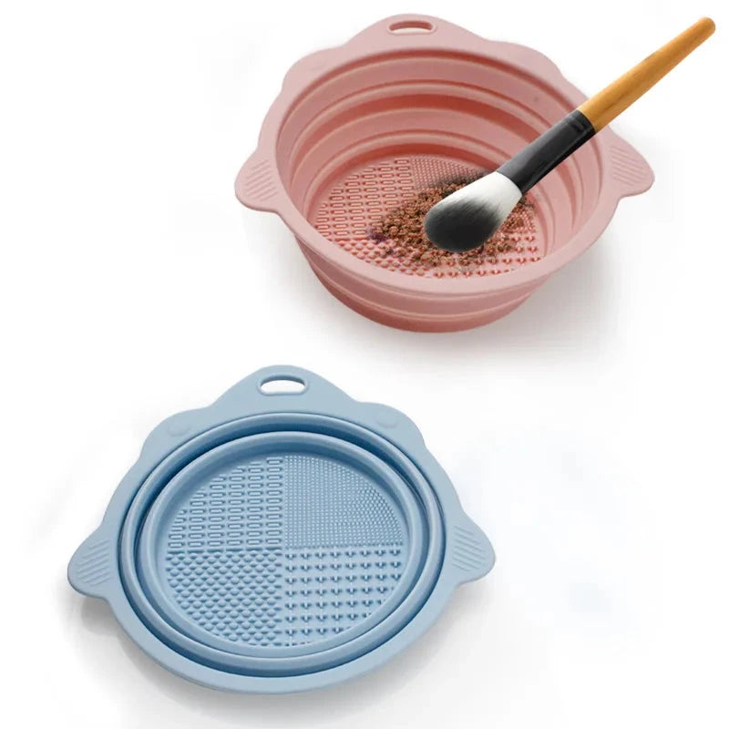 Multi-functional Silicone Makeup Brush Cleaning Bowl Powder GlowCart