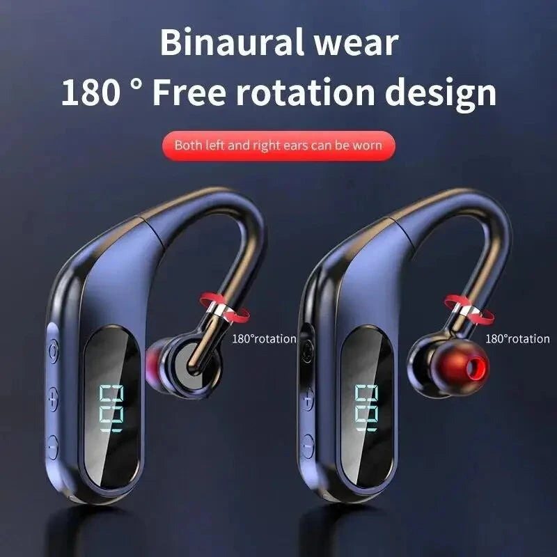 Bluetooth Headphones with Real-time Digital Display HD Sound GlowCart