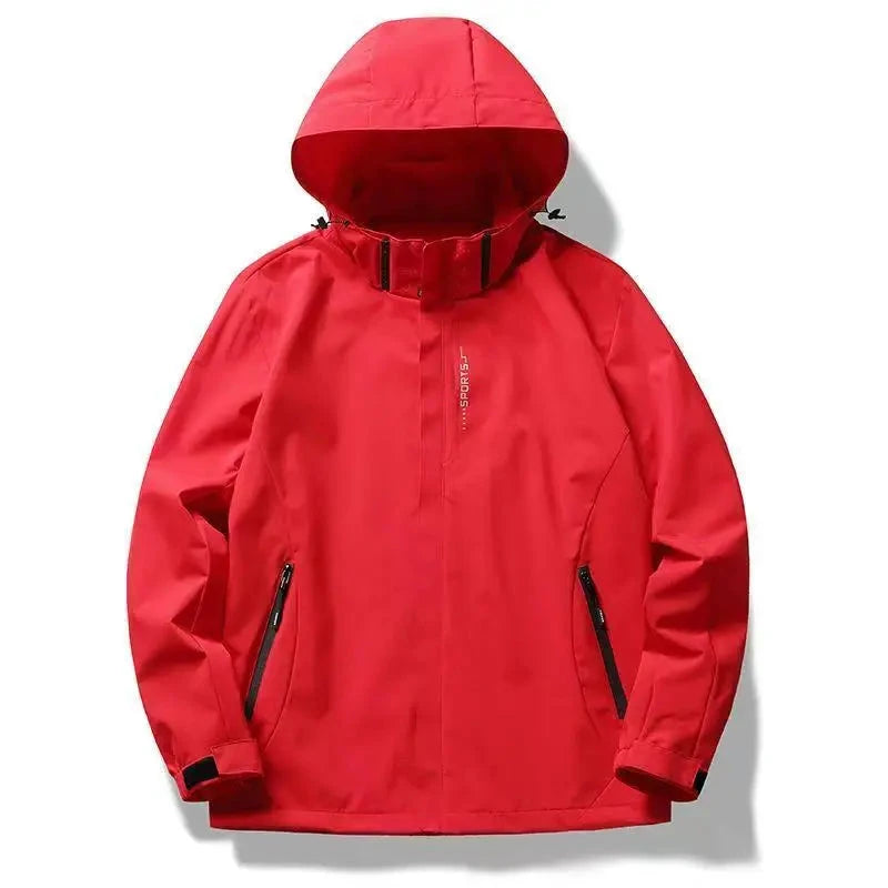Men's Waterproof Rain Jacket Lightweight Outer Hooded GlowCart