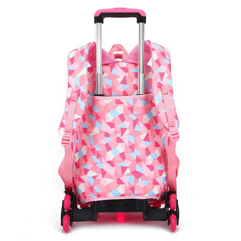 wheeled bags for girls kids Travel luggage Rolling School GlowCart