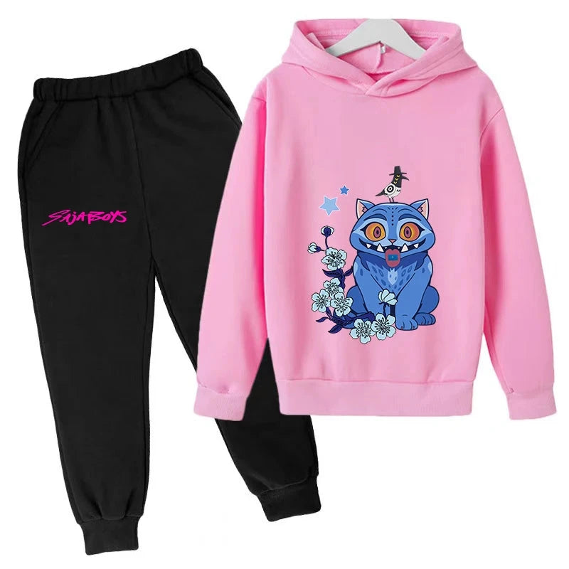 Exquisite KPOP Korean Trend Children Casual Hoodie Comfortable Outfit For Kids Daily Wear And Stylish Activities GlowCart