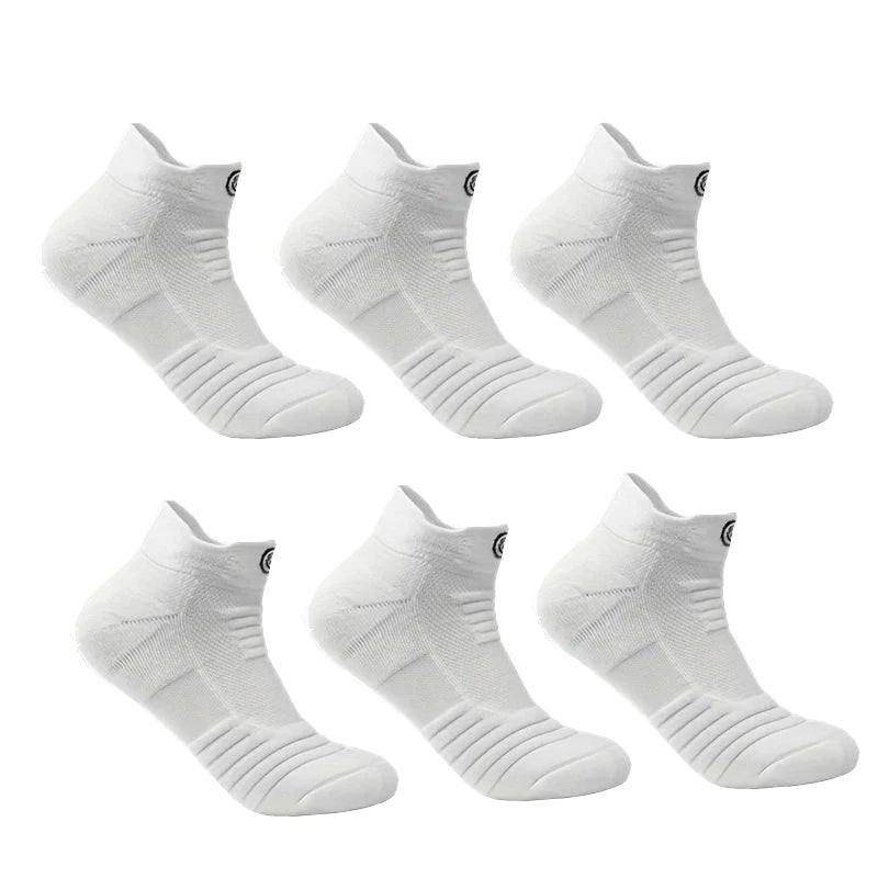 3/6 Pairs Sports Socks For Man High Quality Comfortable Breathable Basketball Short Socks Casual Fashion Low-cut Ankle Socks GlowCart