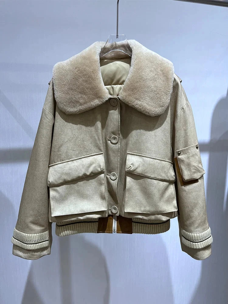 2025 New Women Winter Warm Goose Down Jackets Real Natural GlowCart