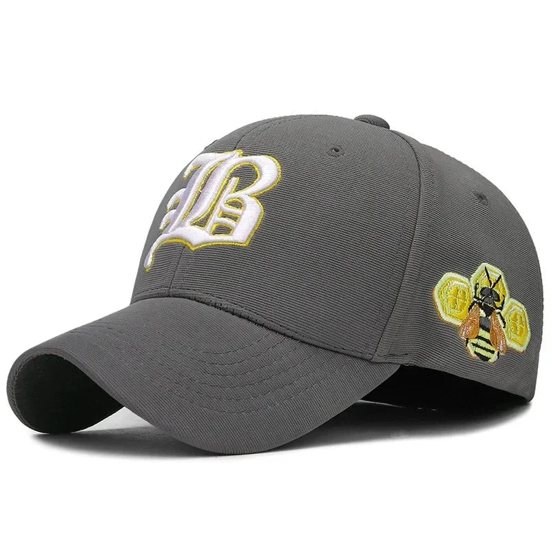 Embroidery Fitted Full Stretch Closed Letters Flexible Cap GlowCart