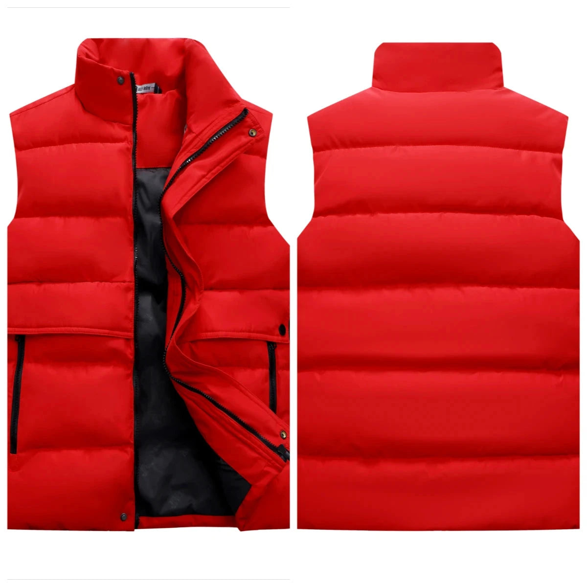 Men Women Down Vest Sleeveless Puffer Jacket Winter Trendy GlowCart