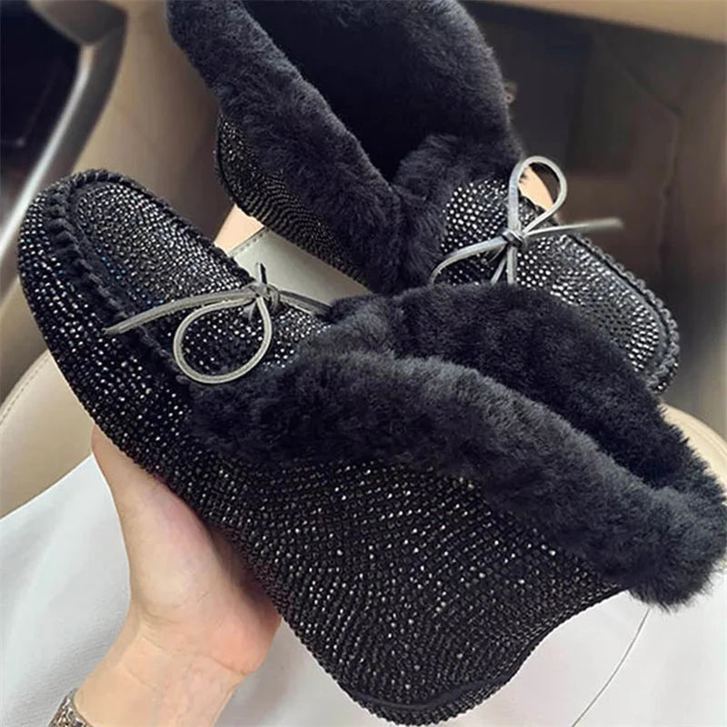Thickened Women's Fur Boots 2022 Winter New Fur Snow Boots GlowCart