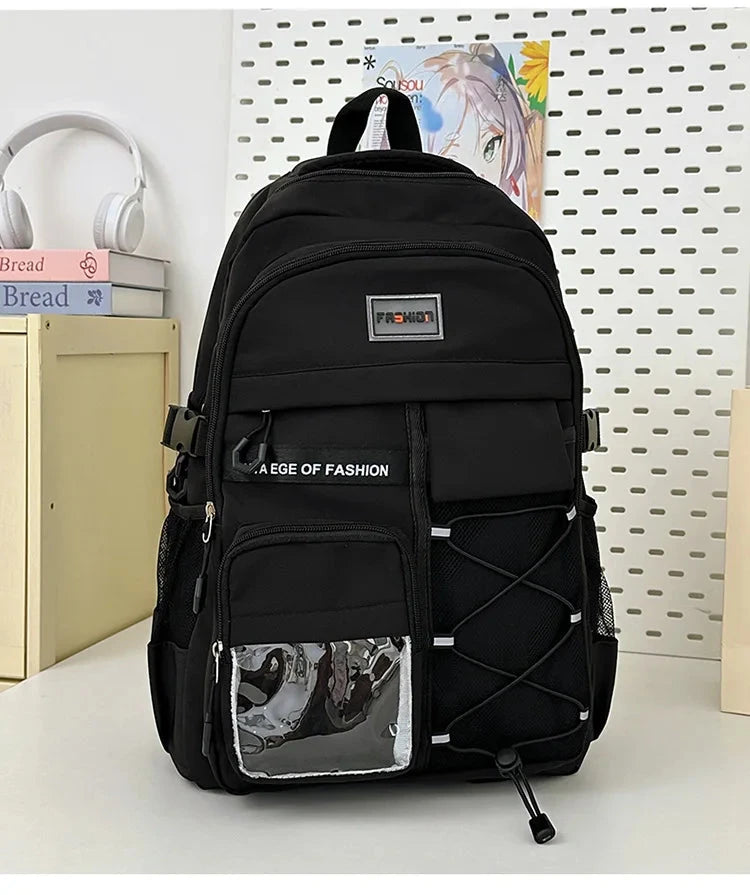 Japanese Style School Backpack Small Doll Bag Large Capacity for Middle&High School Student Men And Women Youth Casual GlowCart