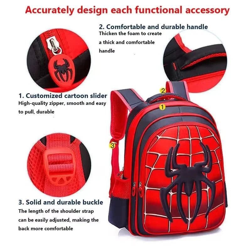 Spider King 3D Kids Backpack - Durable and Stylish Design! GlowCart